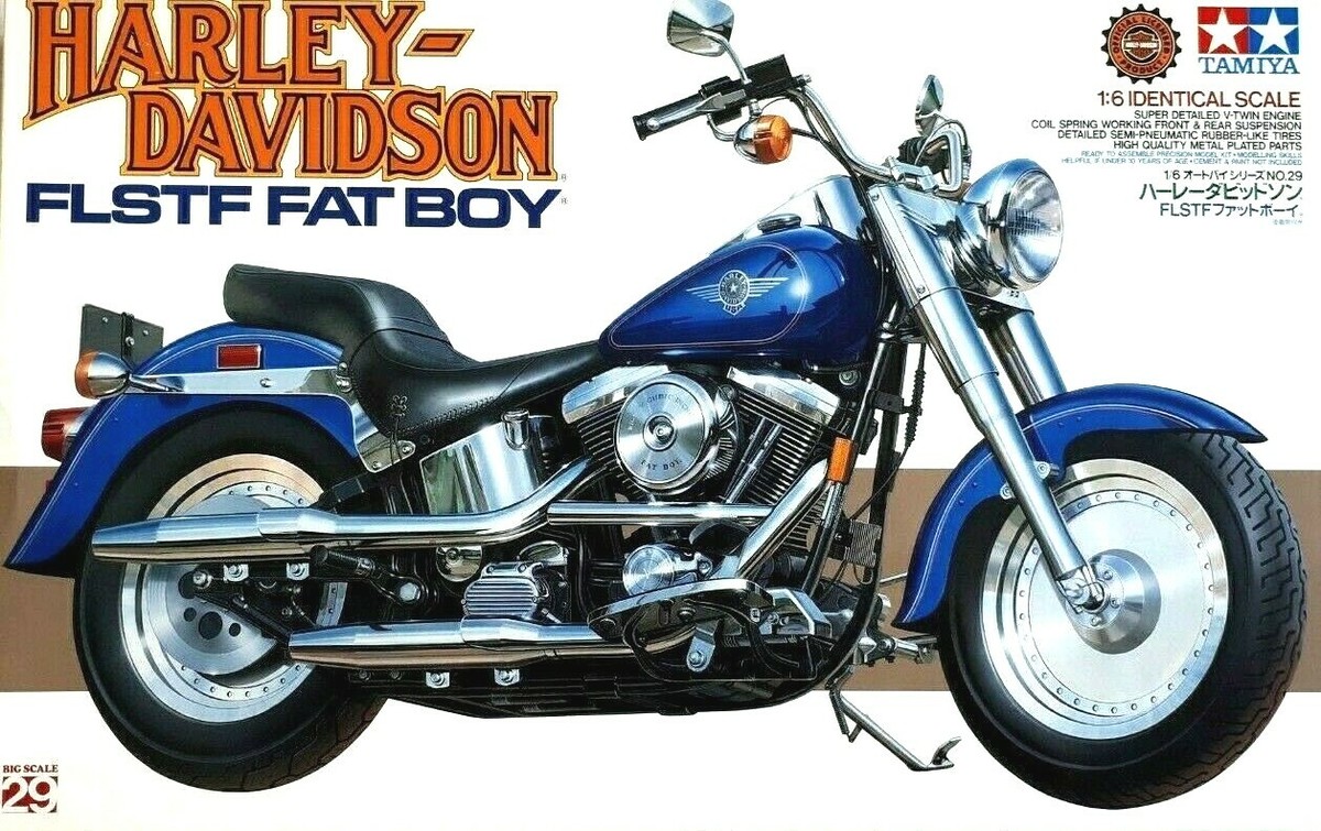 1:6 Scale Tamiya HARLEY DAVIDSON FLSTF FAT BOY | Ultra rare | eBay