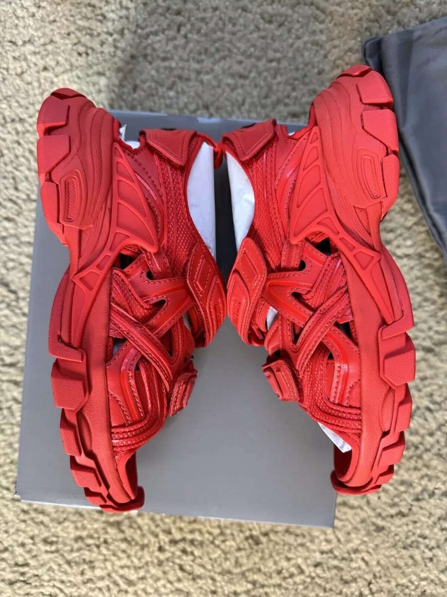 Balenciaga Kids Track Sandals Red Sz EU 32/ US 1 SKU 644999 W2CC1