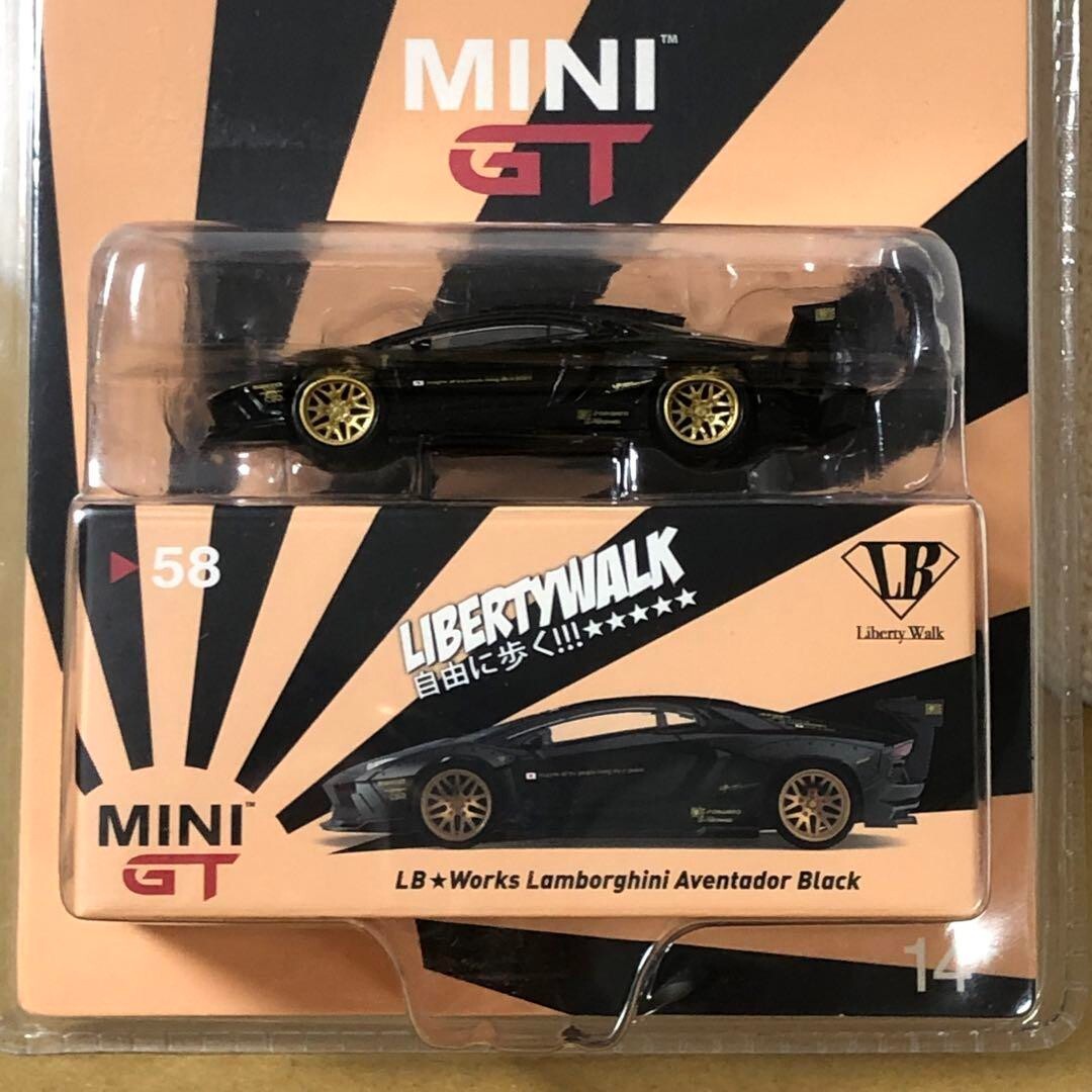 MINI GT LB WORKS Lamborghini Aventador Black #58 Toys”R”Us Japan