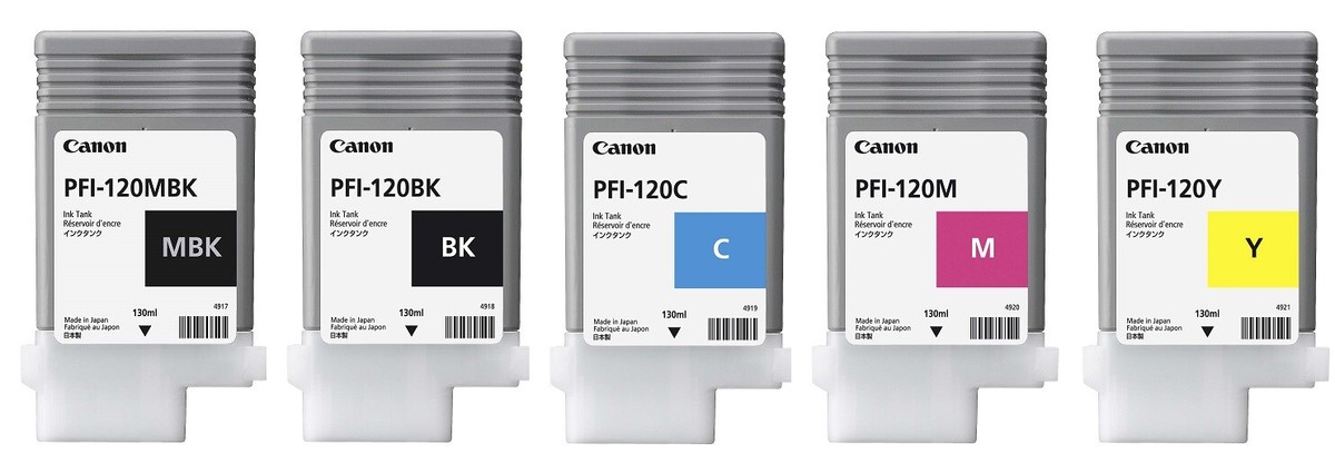 Canon PFI-120 130ml Ink Tank Set PFI-120MBK PFI-120BK PFI-120C PFI