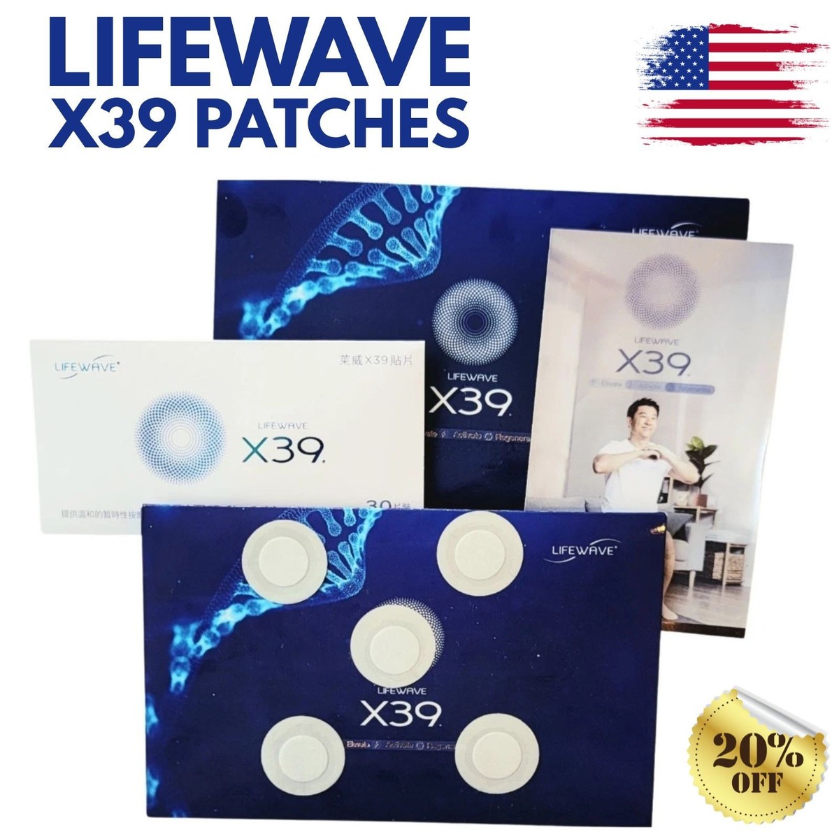 LifeWave X39 Patches Elevate Activate Regenerate Stem Cell Light