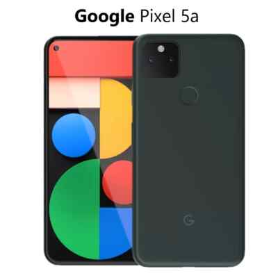 Google Pixel 5 | 5a - 128GB - Black | Green (Unlocked) Smartphone