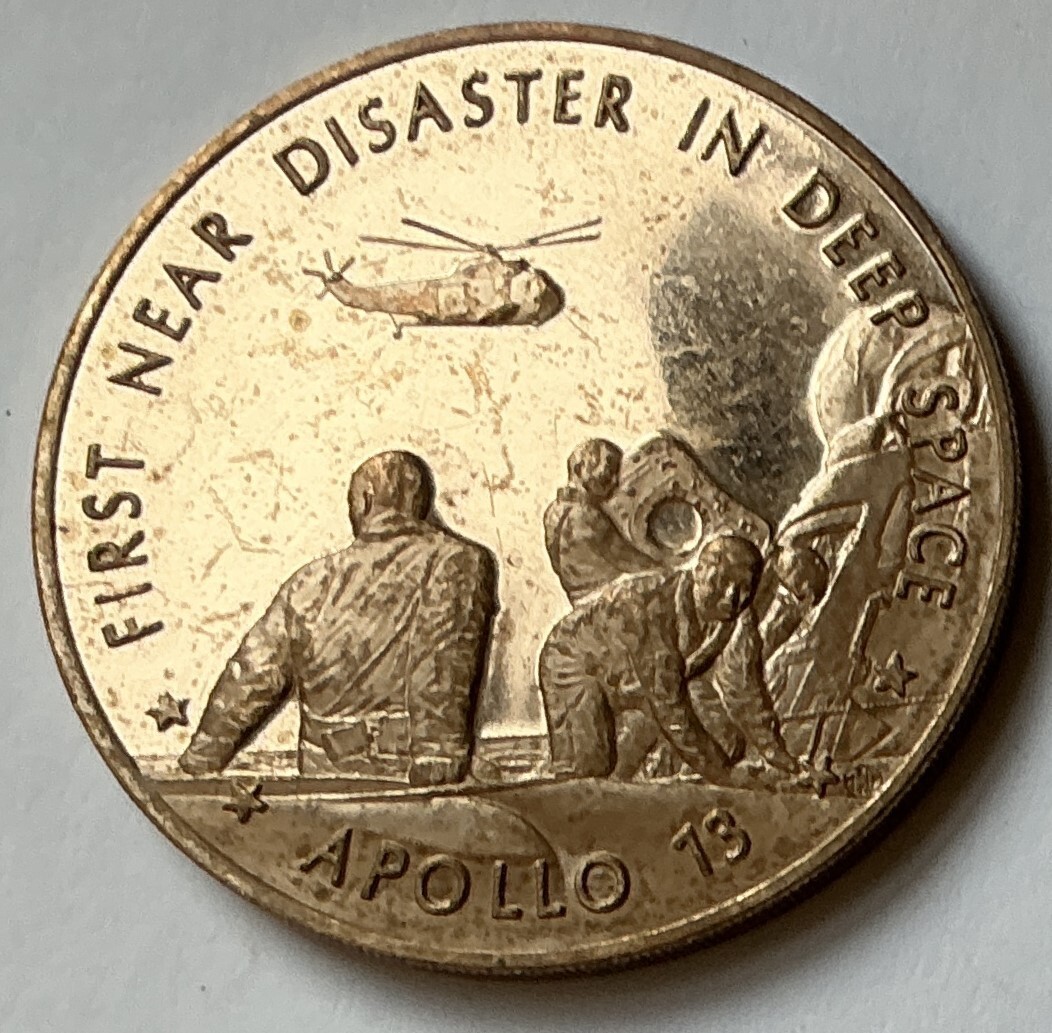 1970 USA NASA Apollo 13 XIII Near Disaster Rare Lovell FRANKLIN