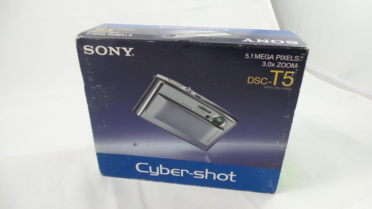 Buy Sony Cyber-shot DSC-T5 5.1MP Digital Camera - Black online | eBay