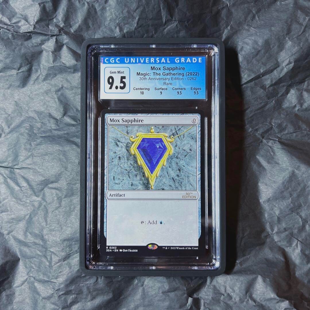 CGC 9.5 MTG Magic The Gathering 2022 Mox Sapphire 30th Anniversary