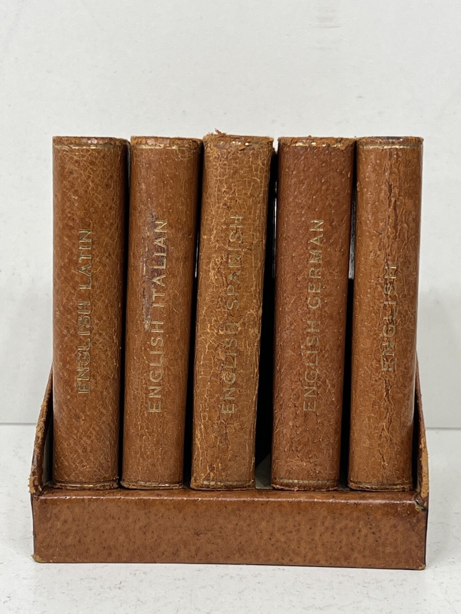 Original vintage miniature dictionaries by Midget series Burgess