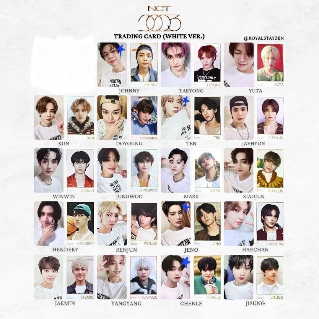 2023 NCT GOLDEN AGE ALBUM RANDOM TRADING CARD WHITE VER OFFICIAL