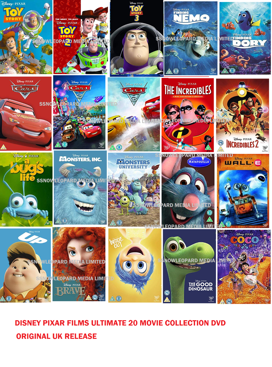 WALT DISNEY PIXAR 20 MOVIE COMPLETE COLLECTION ALL FILM Brand New