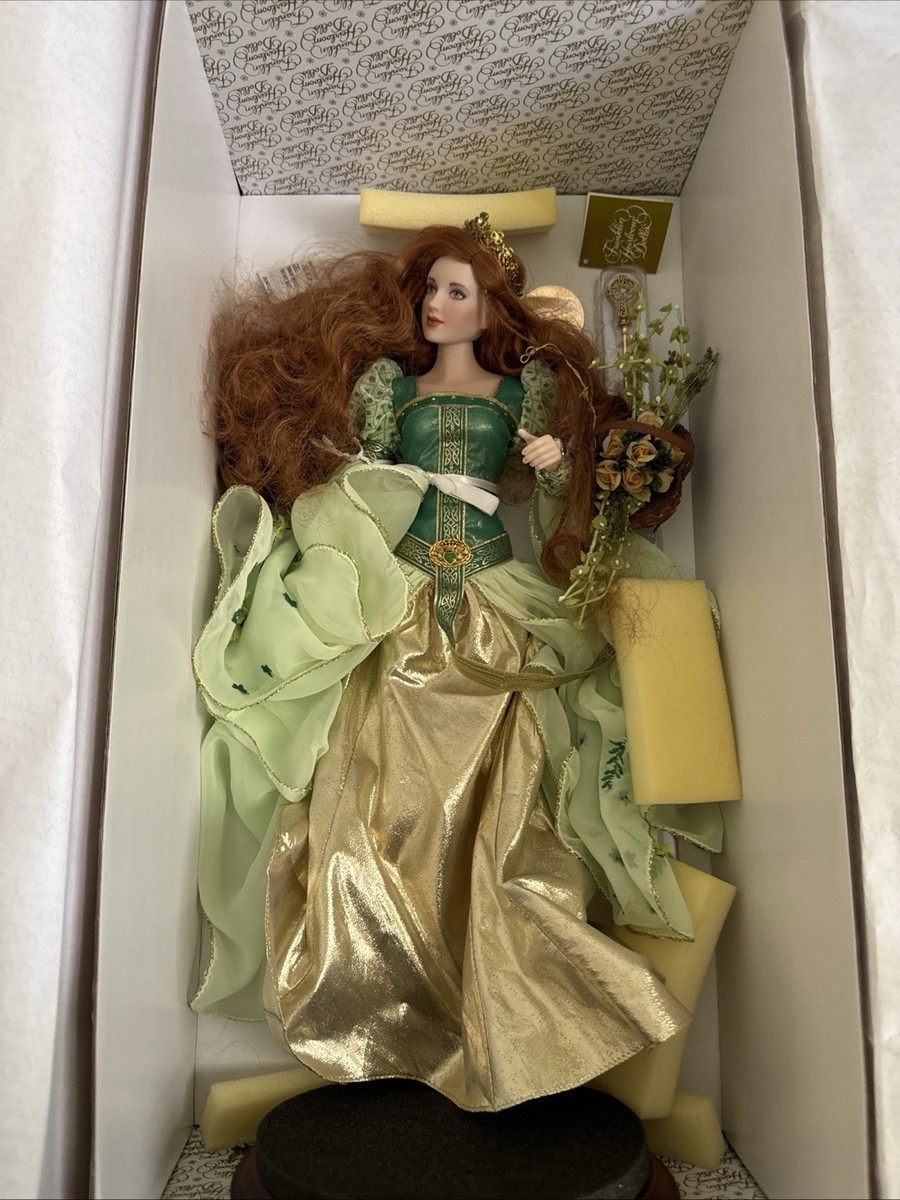 FRANKLIN HEIRLOOM DOLLS BRIANNA PRINCESS OF TARA PORCELAIN DOLL