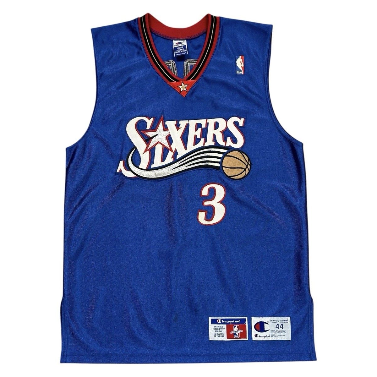 VTG 90s 00s NBA ALLEN IVERSON PHILADELPHIA 76ERS CHAMPION