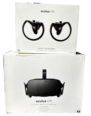 Oculus Rift CV1 VR Virtual Reality Headset & Touch Controllers