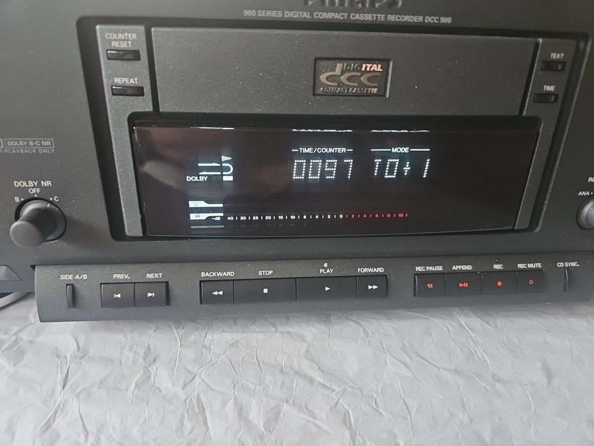 Philips DCC-900 Digital Compact Cassette Recorder AS-IS for Parts