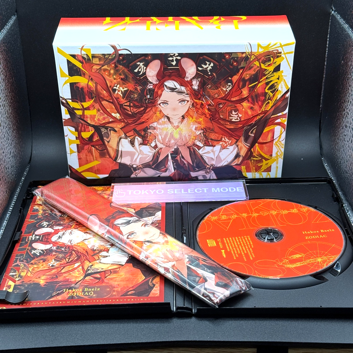 Hololive English Hakos Baelz 1st Album ZODIAC CD & Folding fan