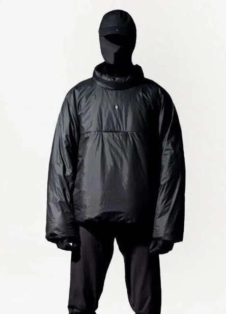 Yzy Gap by Balenciaga Mock Neck Pullover Puffer, Black, Medium (M