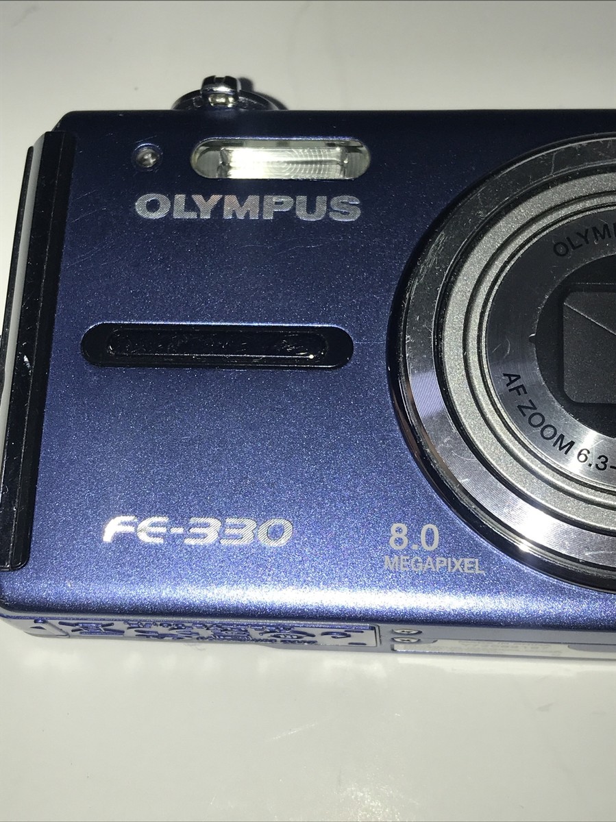 Olympus FE FE-330 8.0MP Blue Digital Camera With Battery | eBay