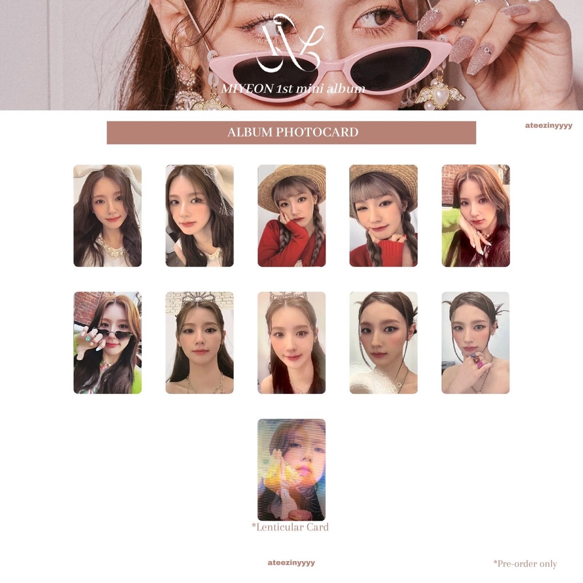 G)I-DLE MIYEON 1ST MINI ALBUM MY PHOTOCARD OFFICIAL | eBay