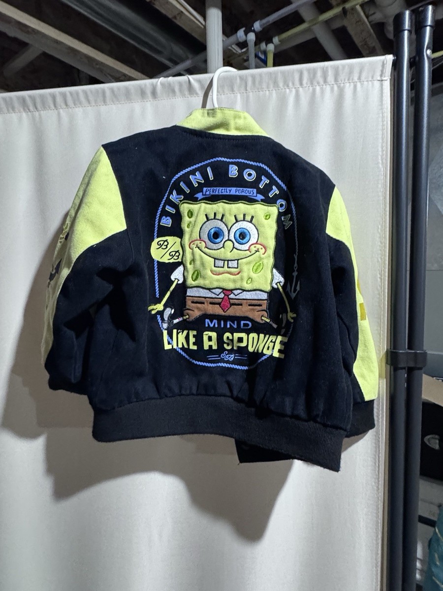 Vintage JH Designs SpongeBob SquarePants Embroidered NASCAR Jacket