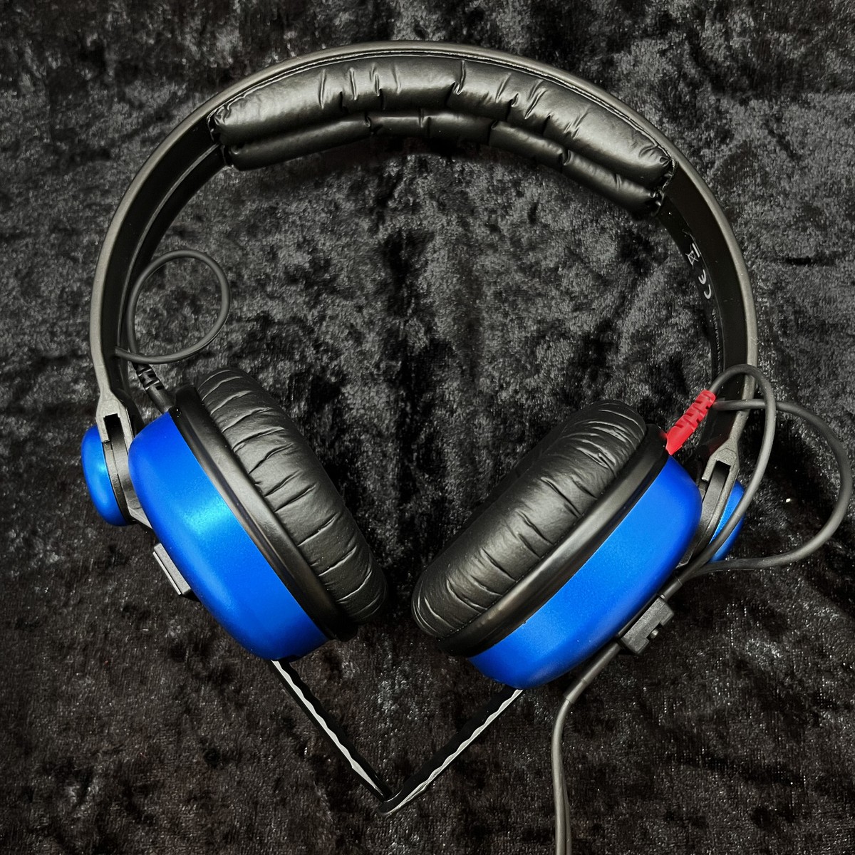Sennheiser HD25 with Electric Blue Aluminium Earcups and Hinges
