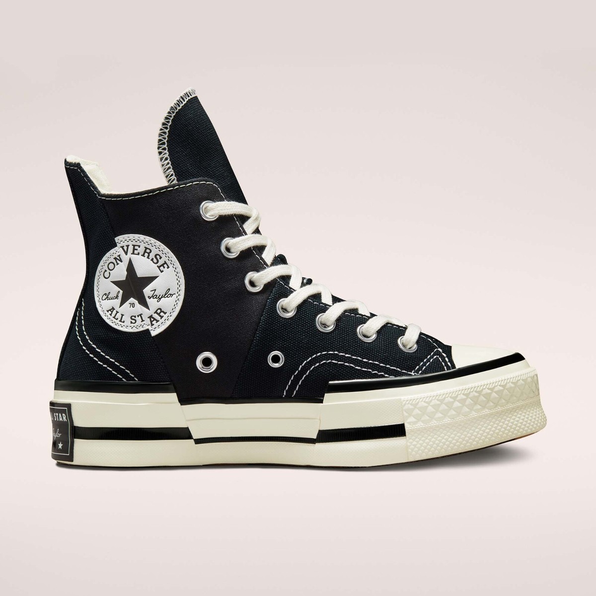 Converse Chuck 70 Plus Foundational Canvas Shoes Sneakers Black