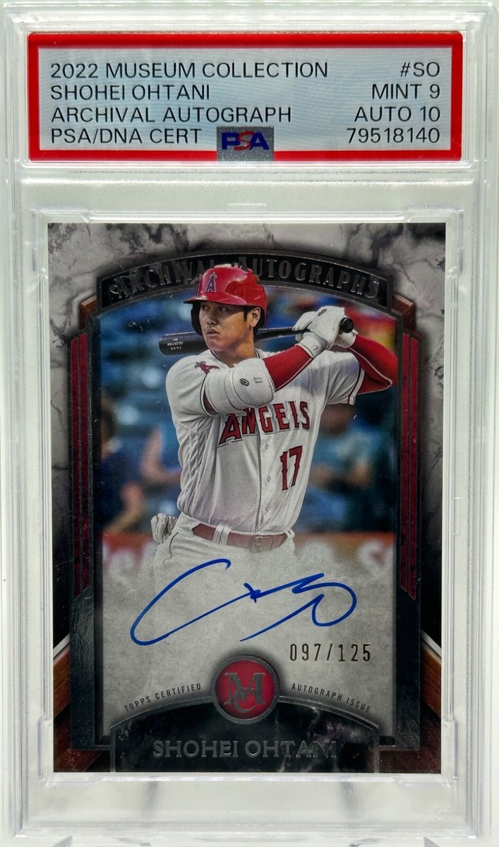 Shohei Ohtani 2022 Topps Museum Collection Archival Autograph /125