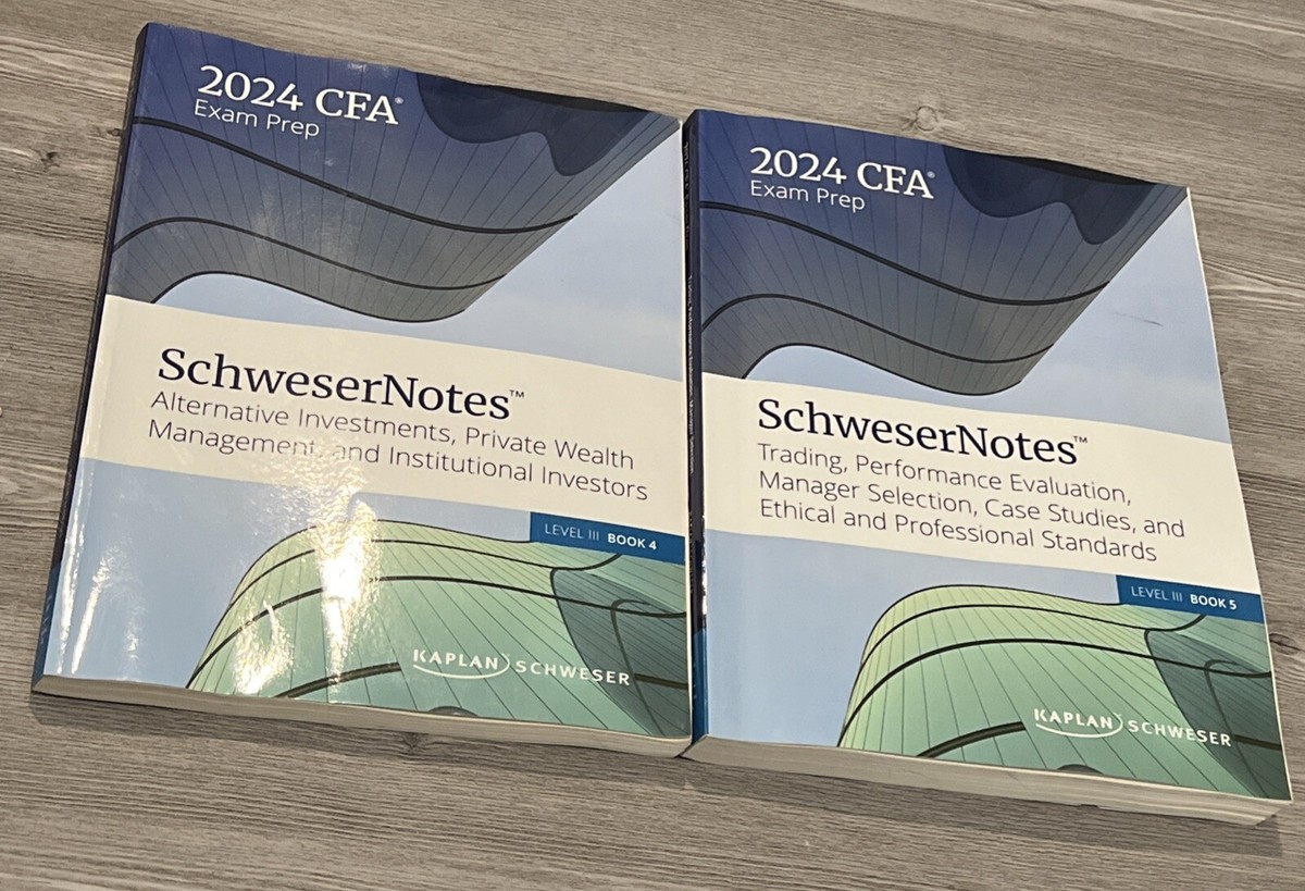 2024 CFA Level 3 Schwester notes and factsheet BOOK 4 & 5 - FREE
