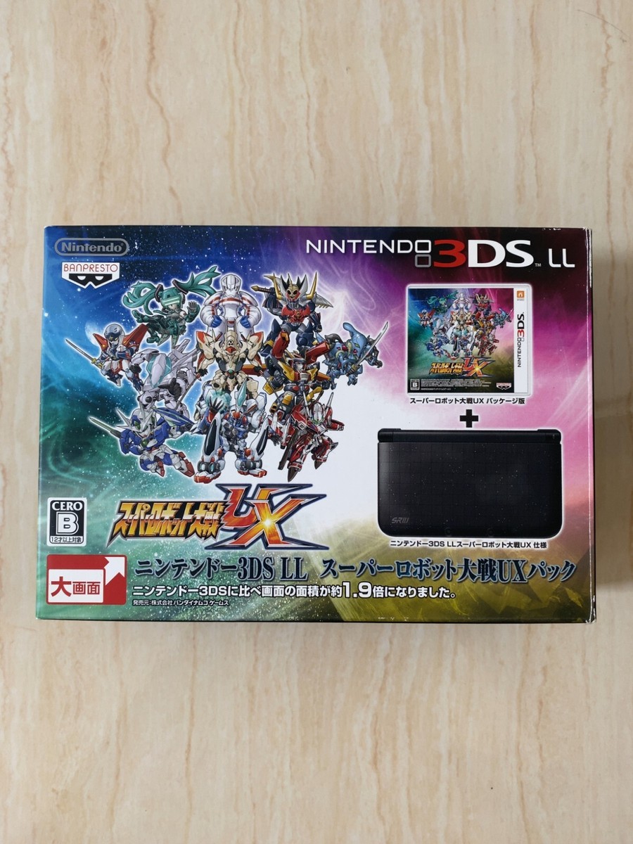 Nintendo 3DS XL LL Super Robot Taisen War Console Box & Game