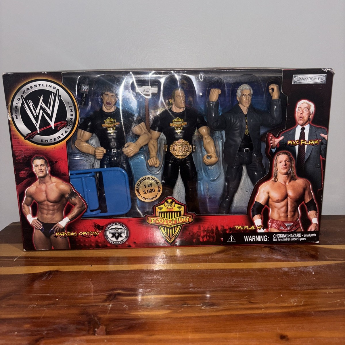 EVOLUTION - 1 of 3500 Exclusive Jakks - RARE Ric Flair Randy Orton