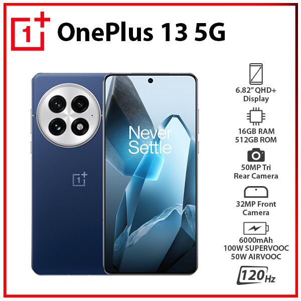 New) OnePlus 13 5G 16GB+512GB BLUE Dual SIM Global Ver. Android