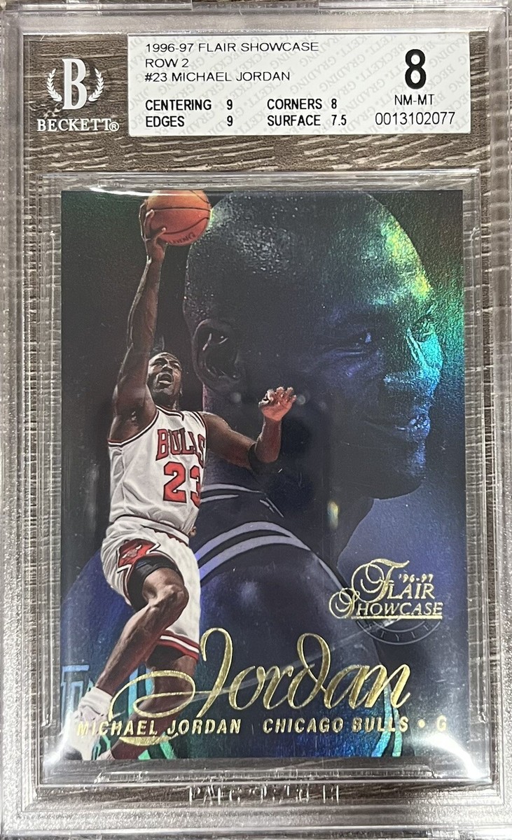 1996-97 Flair Showcase ROW 2, #23, HOF Michael Jordan, BGS 8 | eBay