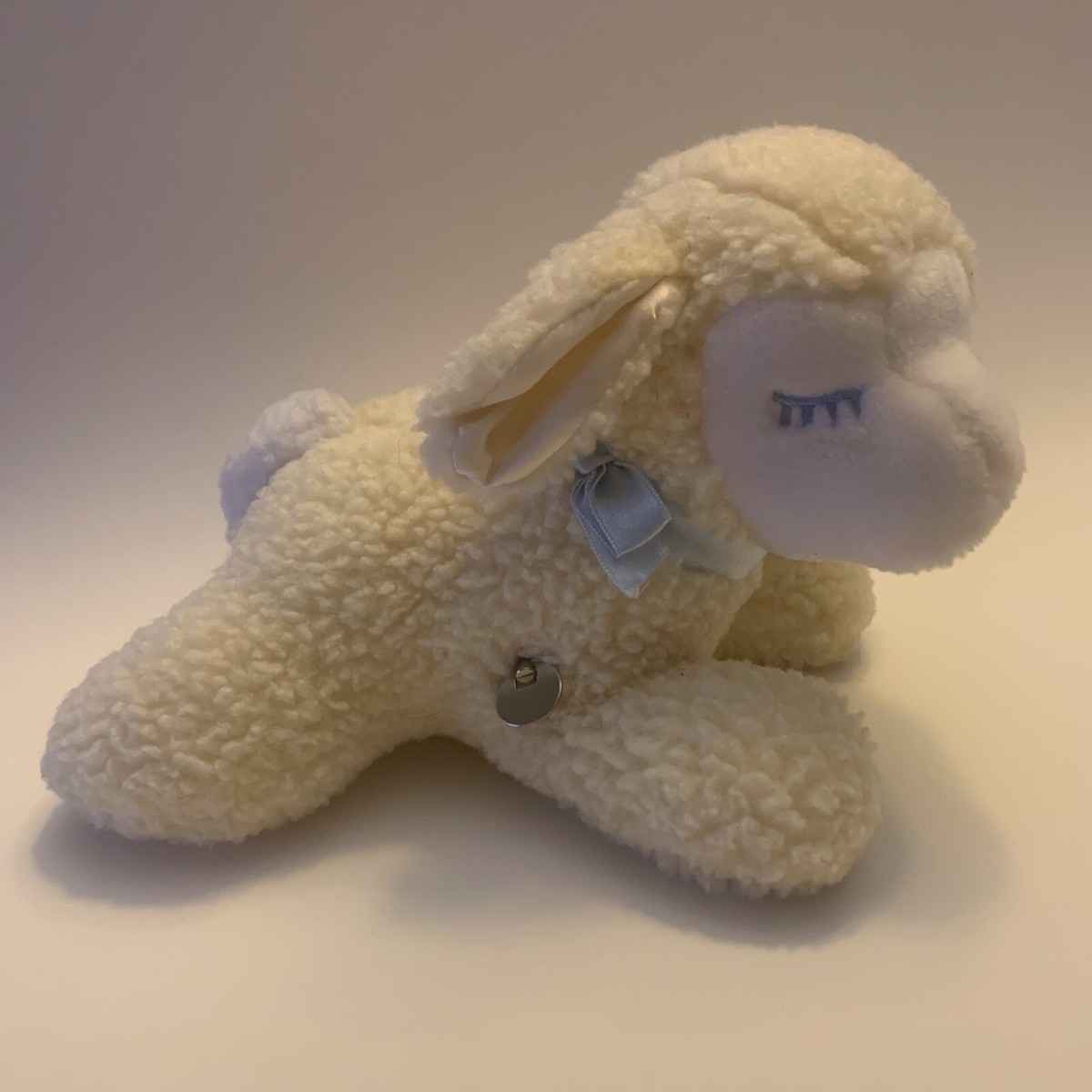 Vintage Eden Sheep Lamb Plush Musical Wind Up Mary Had a Little