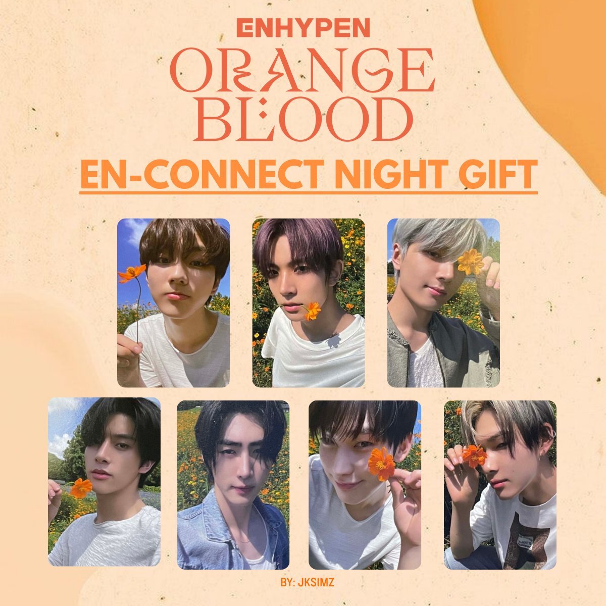 ENHYPEN ORANGE BLOOD EN-CONNECT NIGHT GIFT OFFICIAL PHOTOCARD | eBay