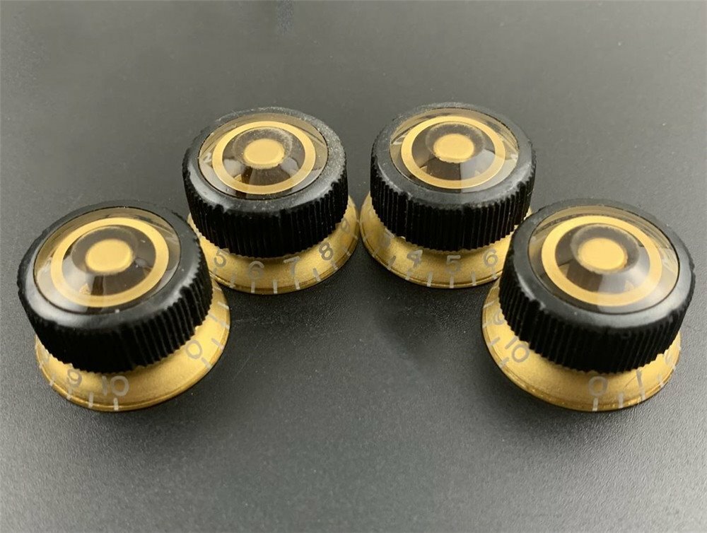 4 PCS Ibanez - Sure Grip III GOLD -Guitar Speed Knob USA SHIP | eBay