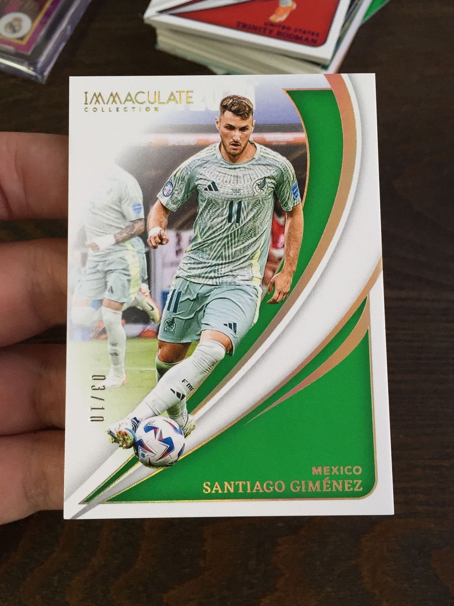 2024-25 Panini Immaculate Santiago Gimenez Variation Gold 3/10