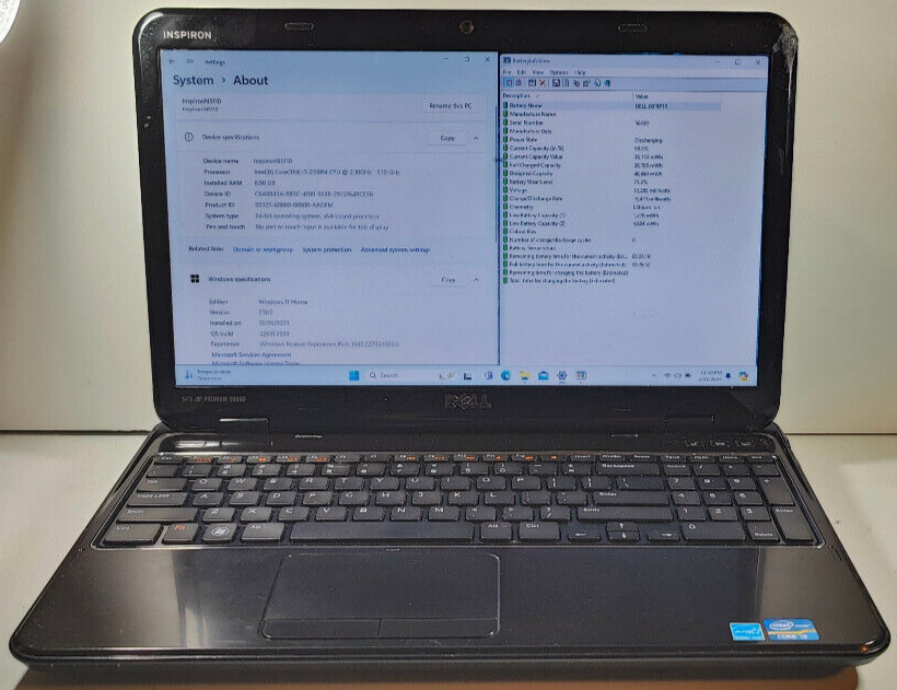 Dell Inspiron 15R N5110 Core i3-2310M 2.1GHz/8GB RAM/256GB SSD