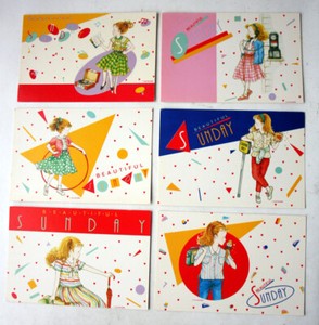 クツワ Beautiful Sunday 鉛筆付きメモ帳 ファンシーレトロ クツワ