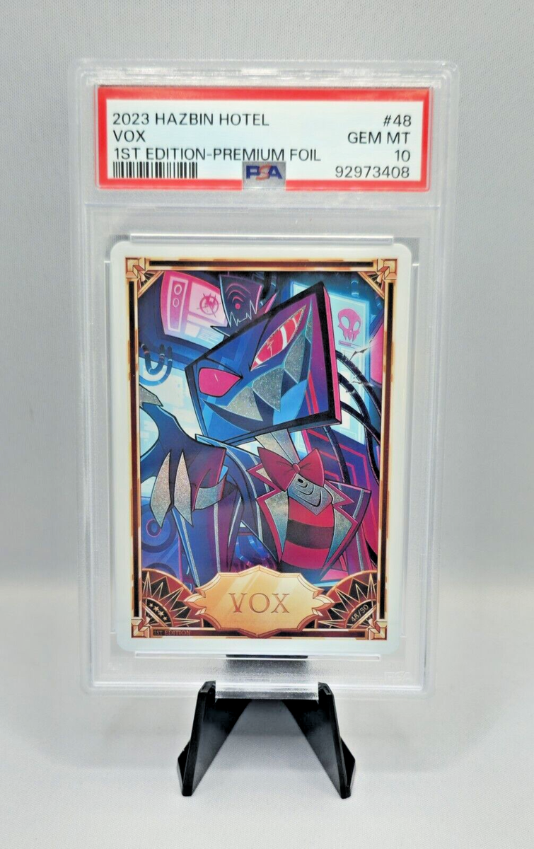 Hazbin Hotel Trading Card - Vox Foil -1st Ed- PSA 10 Help Get Me