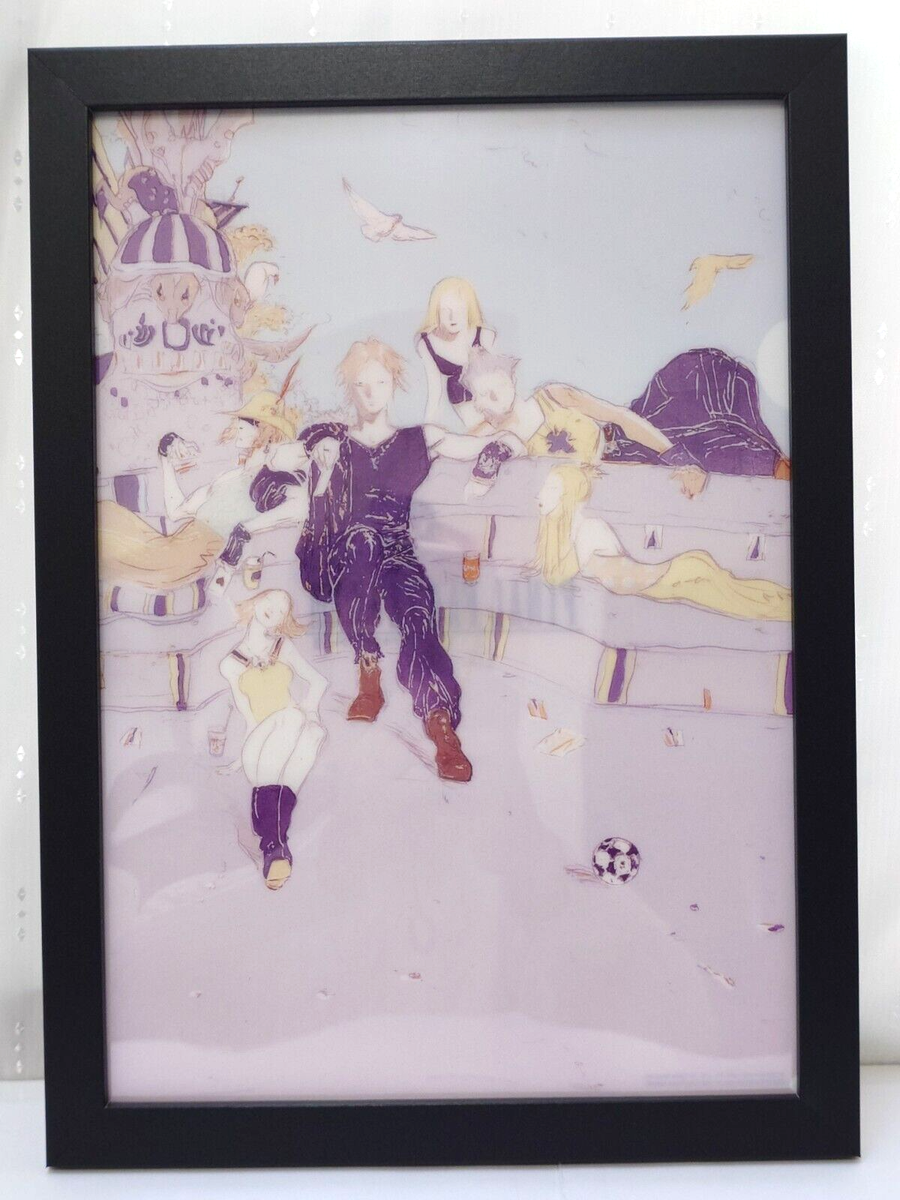 FINAL FANTASY viii Yoshitaka Amano Poster framed Clear File Squall
