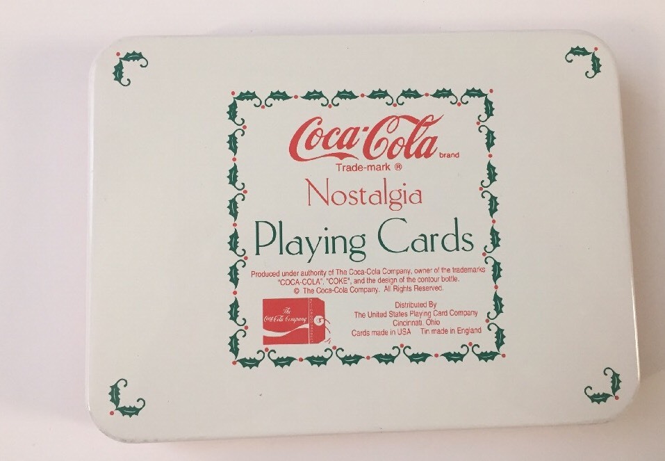 1993 Limited Edition Coca-Cola Nostalgia Playing Cards 2 decks