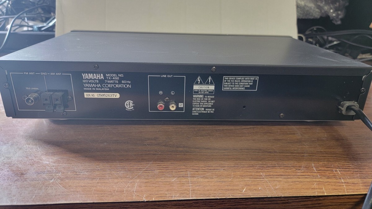Yamaha TX-492 Natural Sound AM/FM Stereo Tuner | eBay