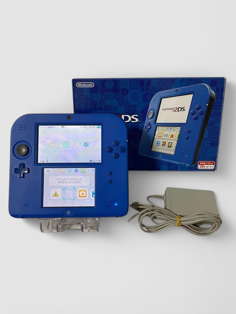 Nintendo 2DS Blue Console with Stylus Japanese ver In Box