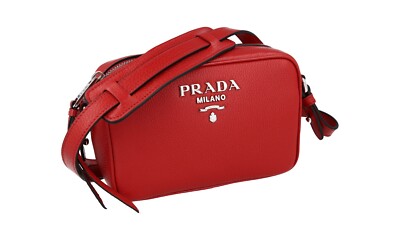 LUXURY PRADA MINI BAG HANDBAG 1BH096 RED LEATHER NEW | eBay