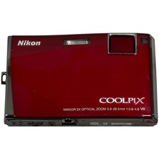 Nikon COOLPIX S60 10.0MP Digital Camera - Crimson red for sale