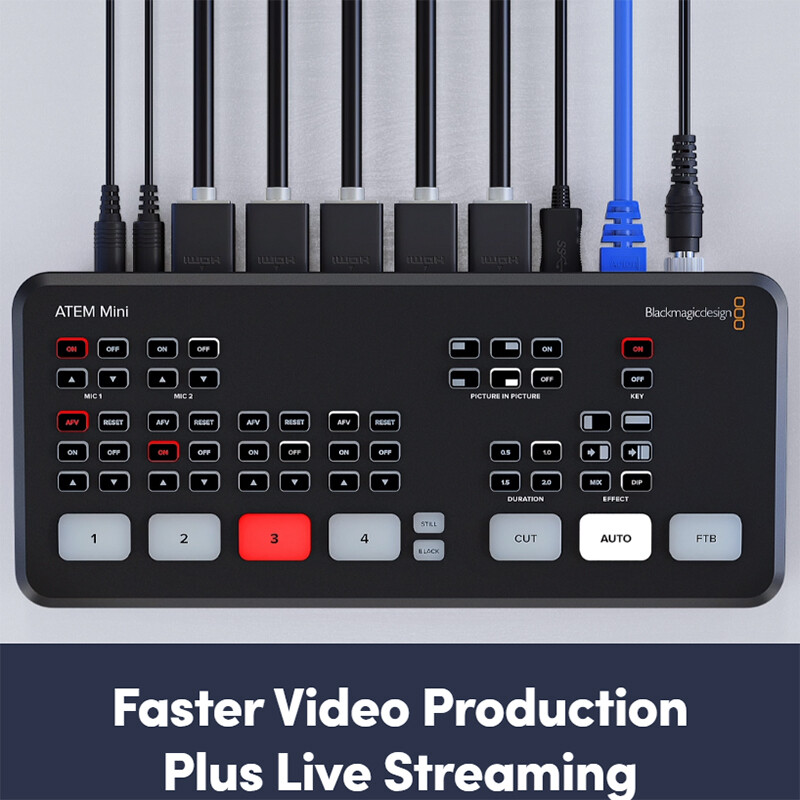 NEW Blackmagic Design ATEM Mini Pro HDMI Live Streaming Video