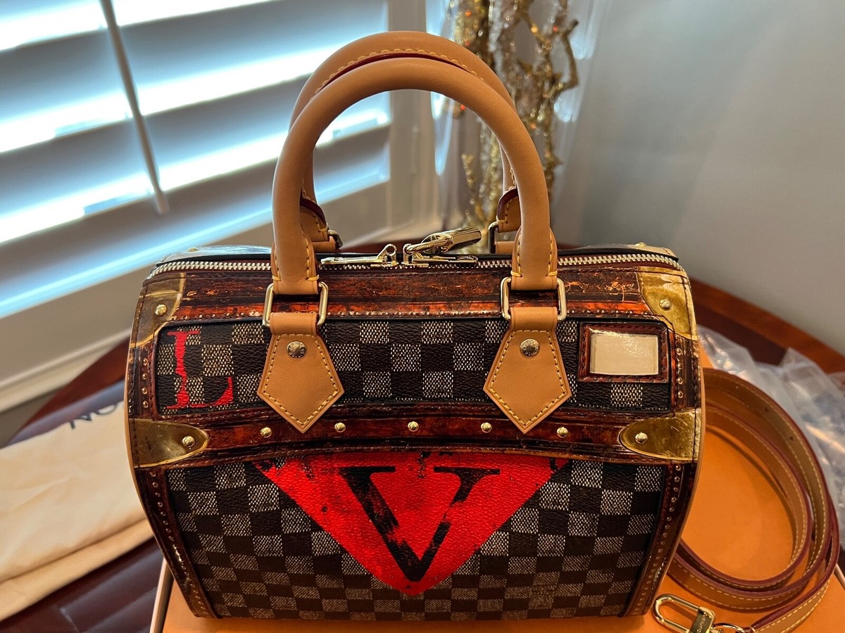 Louis Vuitton Speedy Limited Edition 25 Time Trunk Damier Ebene | eBay