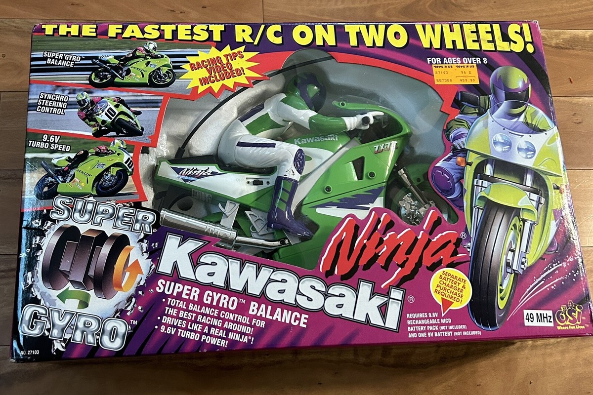 1996 KAWASAKI NINJA DSI TOYS Super Gyro Balance R/C Remote Control