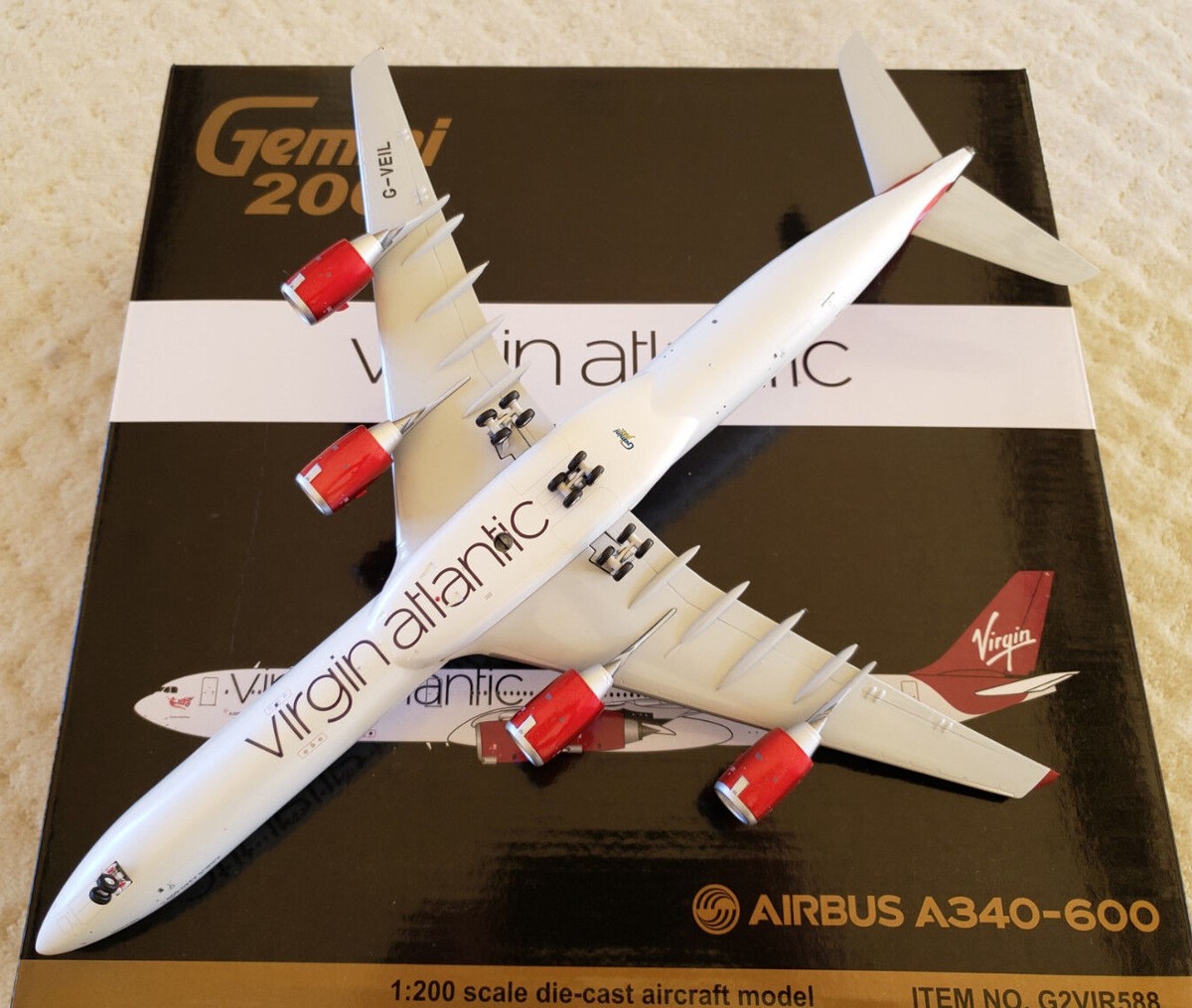 航空機・ヘリコプター Virgin Atlantic A340-600 Gemini 200 Virgin