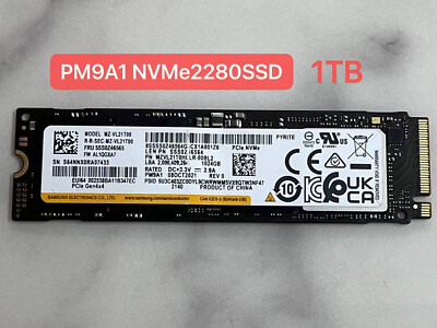 Samsung MZ-VL21T00 1TB PM9A1 NVMe PCIe 4.0x4 M.2 2280 SSD