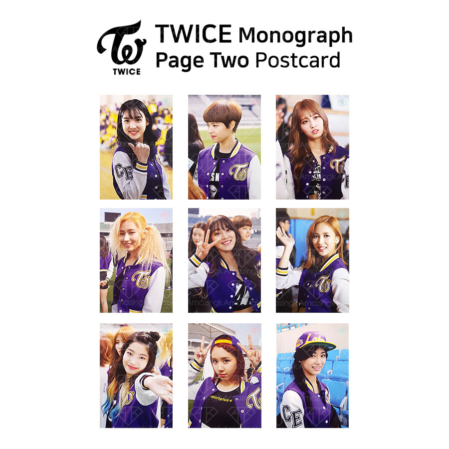 TWICE PAGE TWO Monograph Official Postcard Nayeon Momo Sana Mina