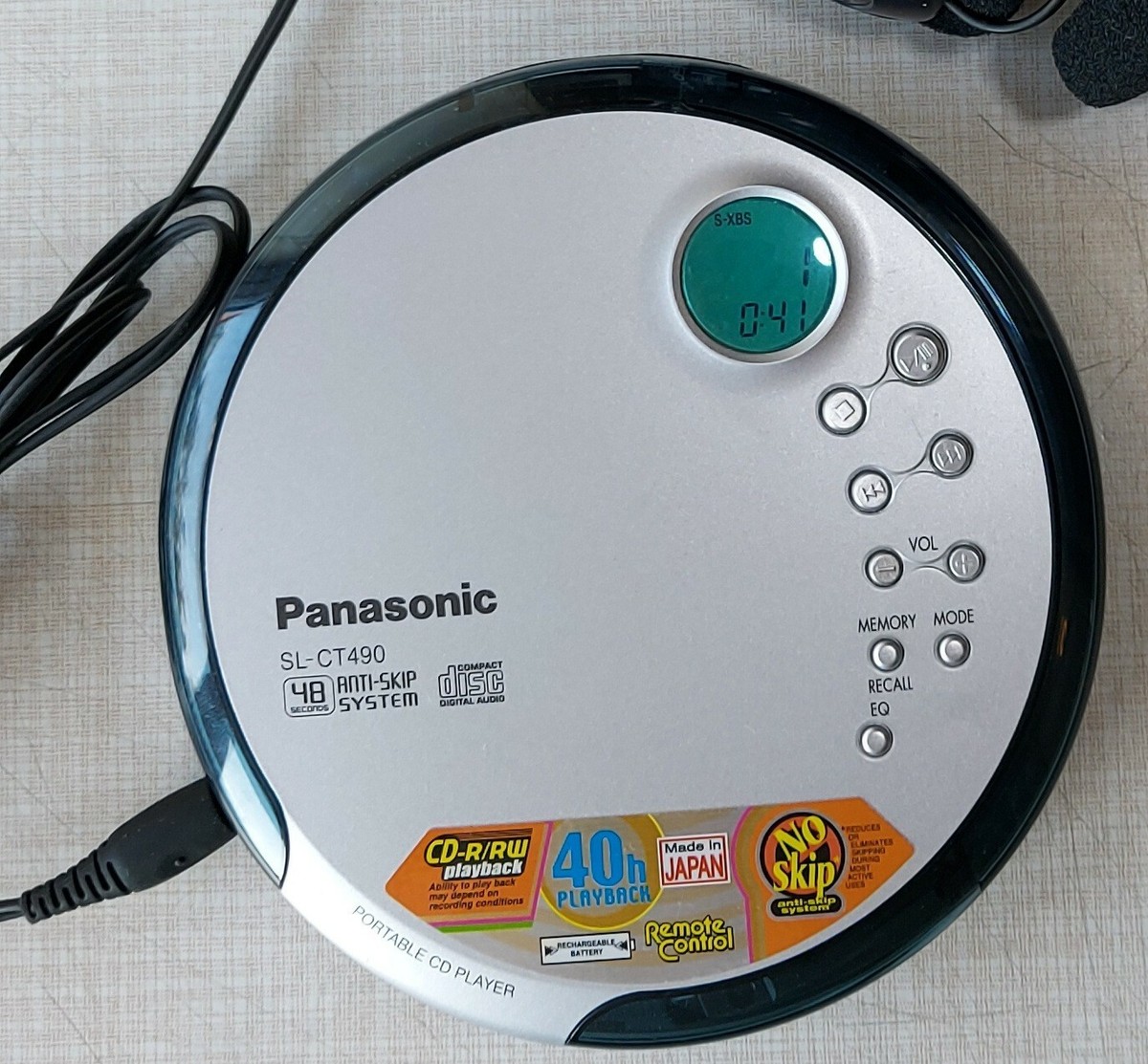🎧 Vintage Panasonic SL-CT490 Portable Disc Player | eBay