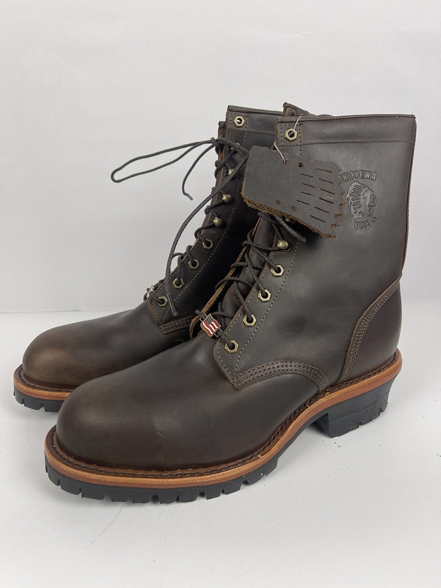 Chippewa Apache Rugged Work Boots 20091 USA Steel Toe 12 D | eBay